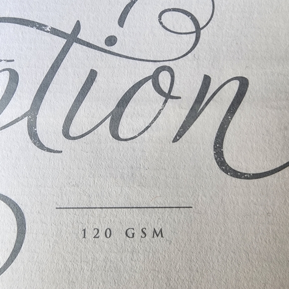 Paperchase Inscription A5 120mg Pad of Paper. 40 Sheets of White Texture Paper. - Picture 6 of 7